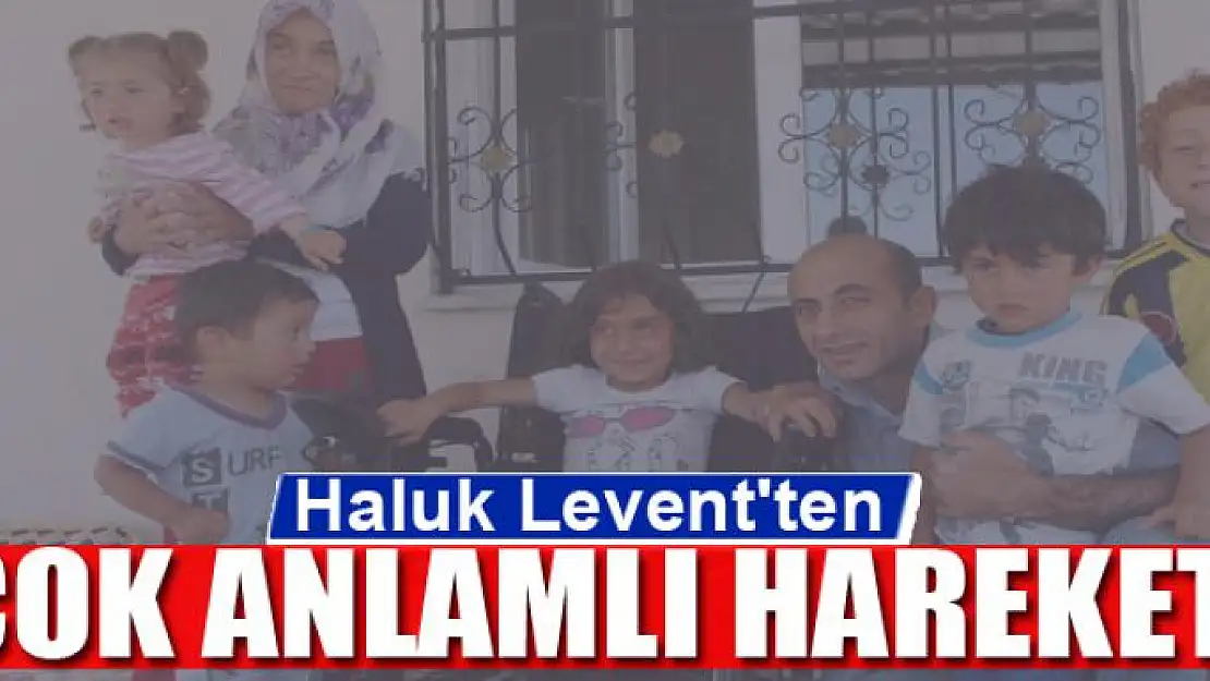 Haluk Levent'ten çok anlamlı hareket