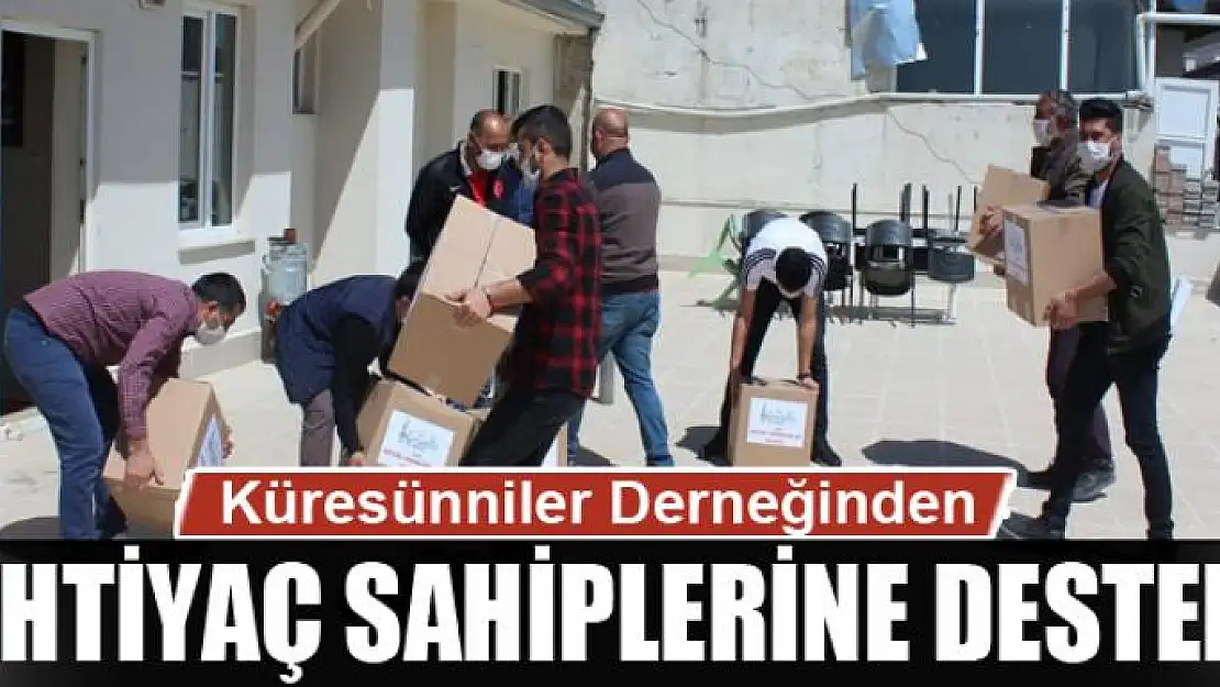 Küresünniler Derneğinden ihtiyaç sahiplerine destek