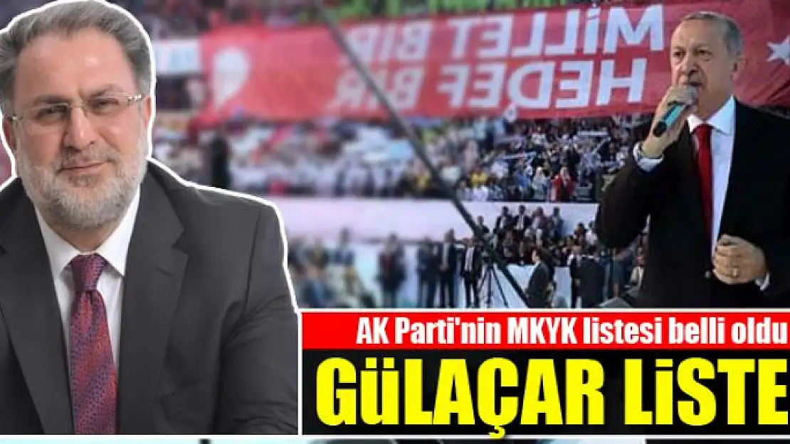 Milletvekili Gülaçar MKYK listesinde