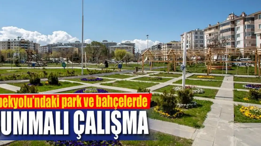 İpekyolu'ndaki park ve bahçelerde hummalı çalışma