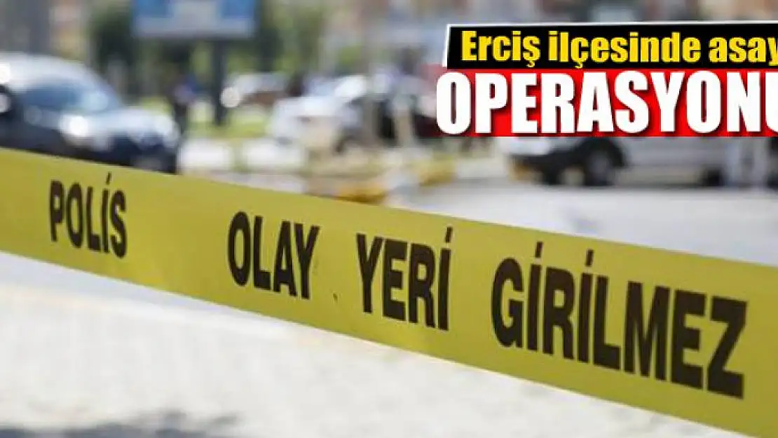 Erciş'te asayiş operasyonu 