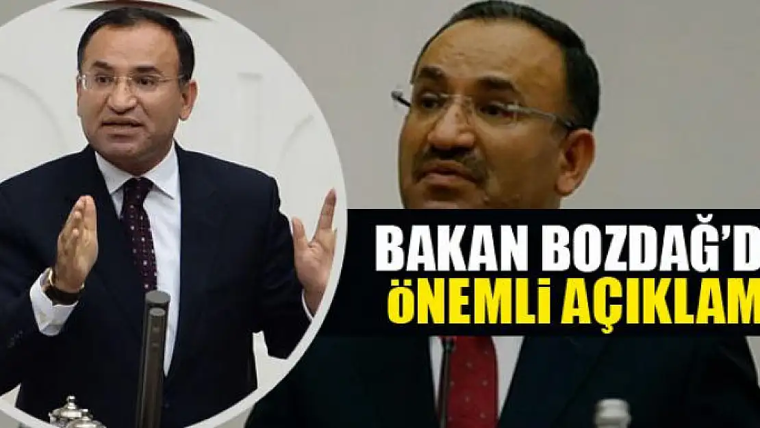 Bakan Bozdağ: 'Mesele kesinlikle Erdoğan meselesi değil'