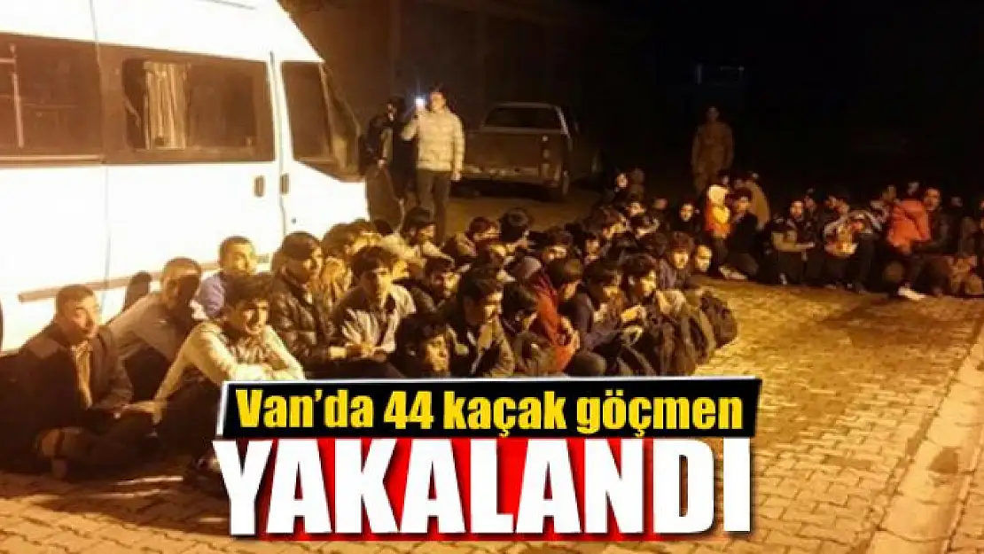 Van'da 44 kaçak göçmen yakalandı