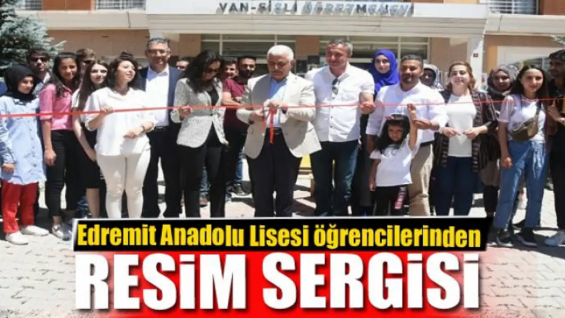 Edremit Anadolu Lisesi öğrencilerinden resim sergisi