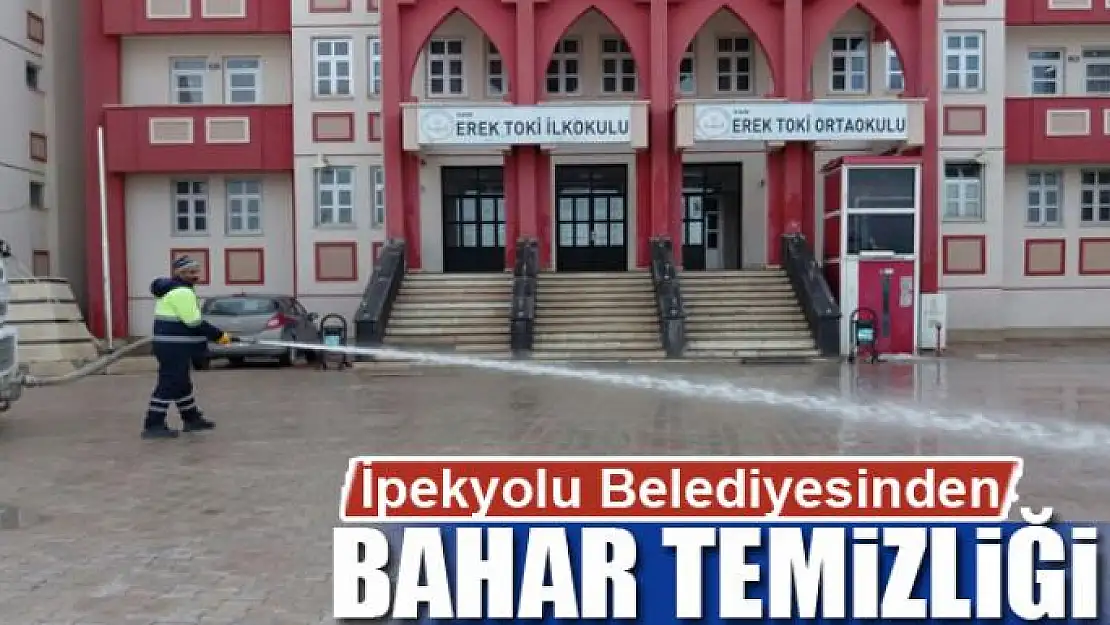 İpekyolu Belediyesinden okullarda bahar temizliği