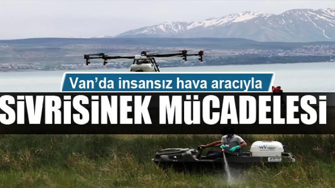 Van'da insansız hava aracıyla sivrisinek mücadelesi 