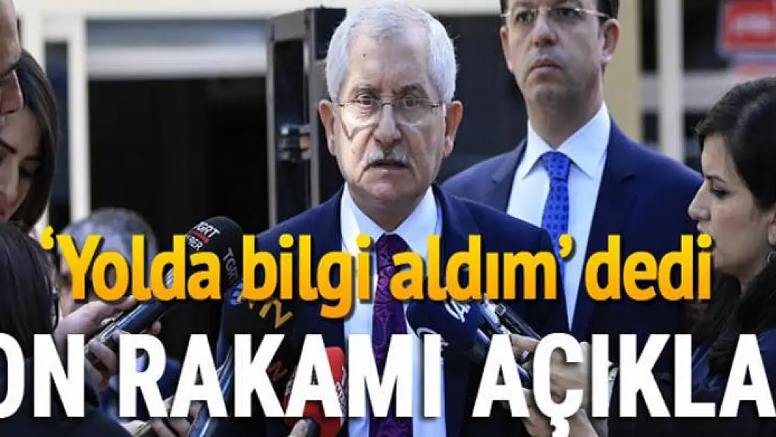 YSK Başkanı'ndan son dakika açıklaması