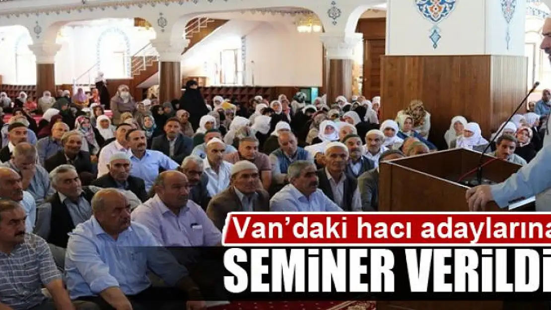 Van'daki hacı adaylarına seminer