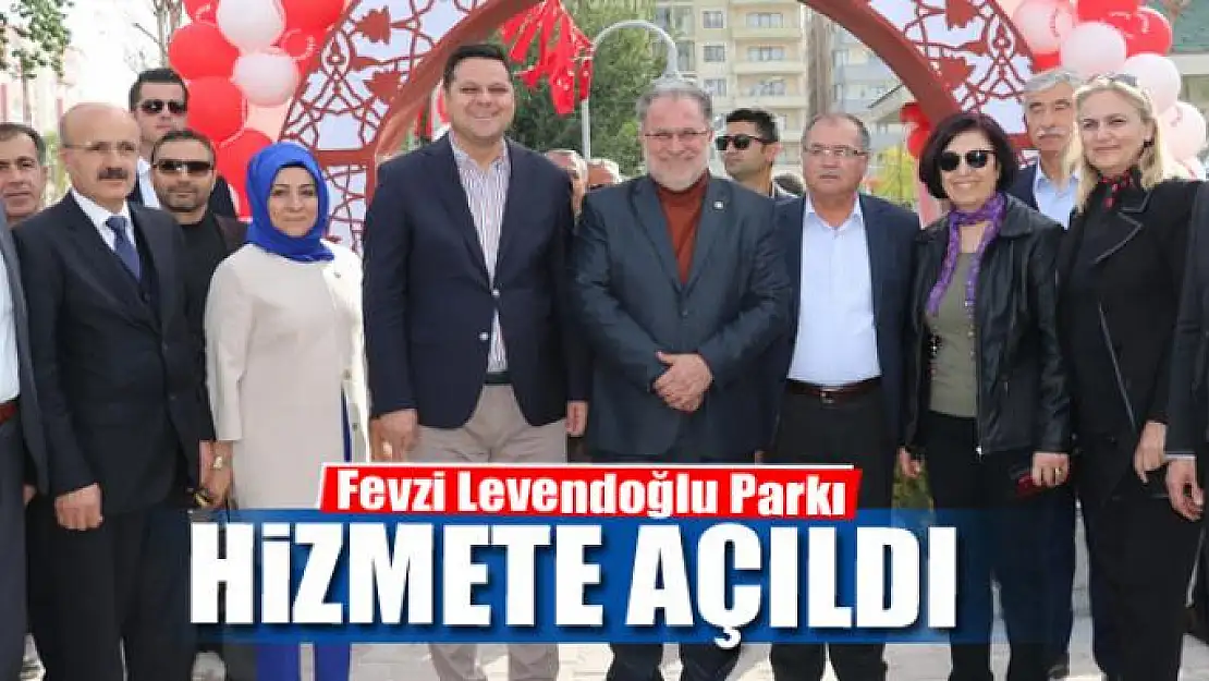 Fevzi Levendoğlu Parkı hizmete açıldı