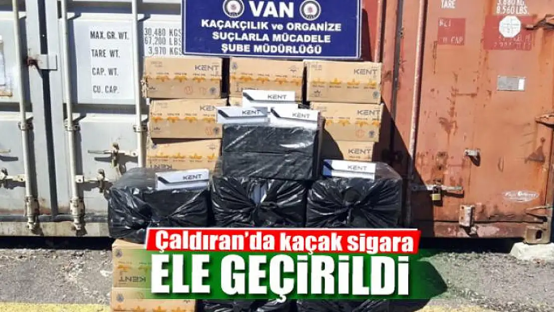 Çaldıran'da kaçak sigara ele geçirildi 