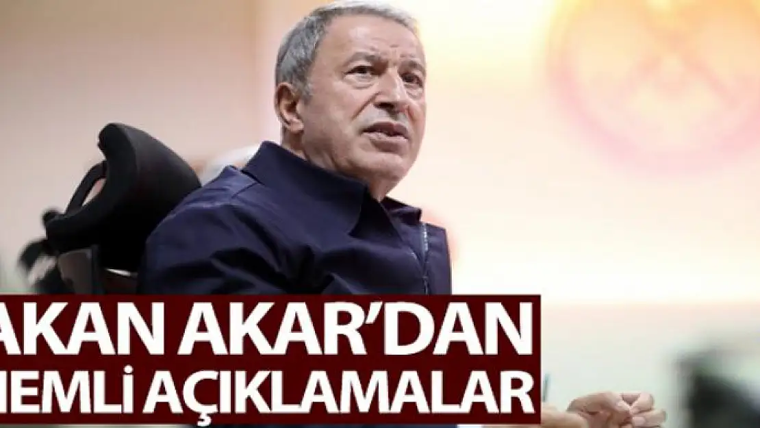 Bakan Akar: 'Pençe Kaplan Operasyonu'nda şu ana kadar 62 terörist etkisiz hale getirildi'