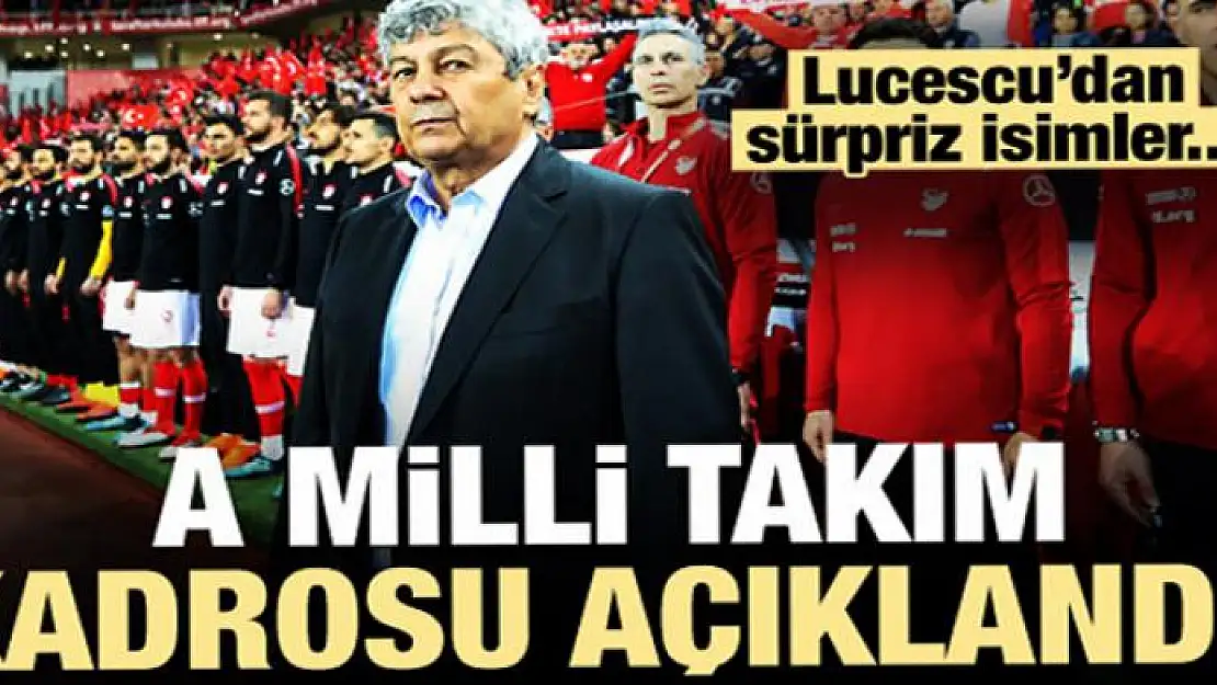 A Milli Takım kadrosu açıklandı!