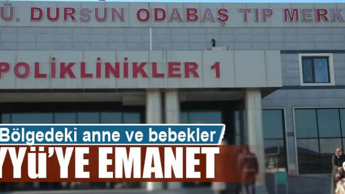 Bölgedeki anne ve bebekler YYÜ'ye emanet 