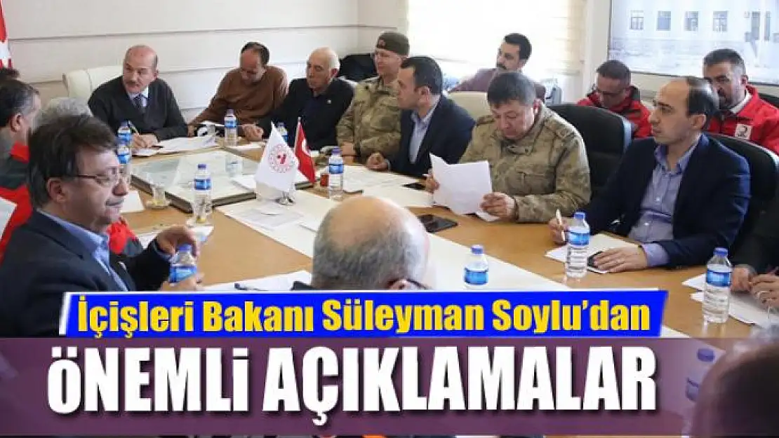 Bakan Soylu'dan önemli açıklamalar