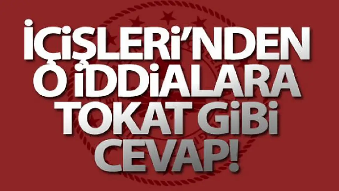 İçişleri Bakanlığı sözcüsü Çataklı, işkence iddialarına cevap verdi