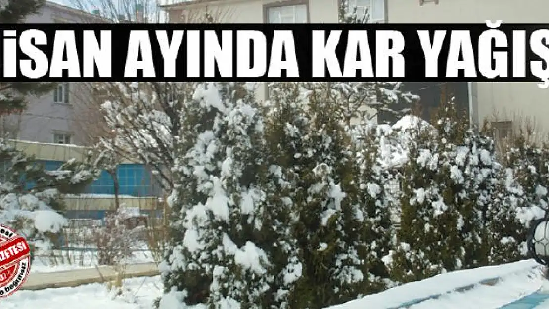 Nisan ayında kar yağışı