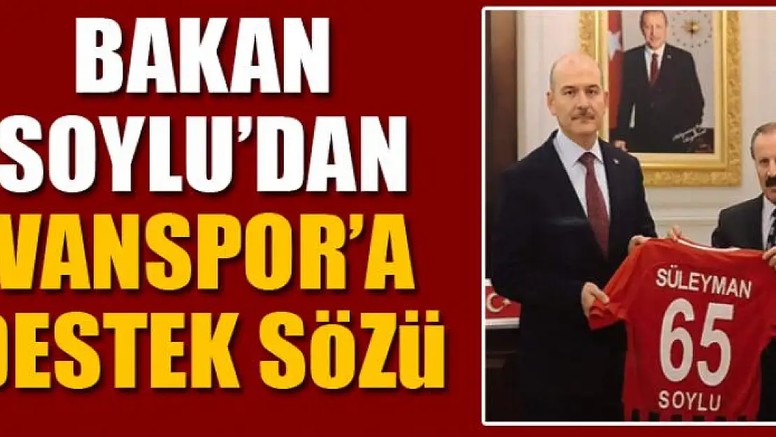 Bakan Soylu'dan Vanspor'a destek sözü