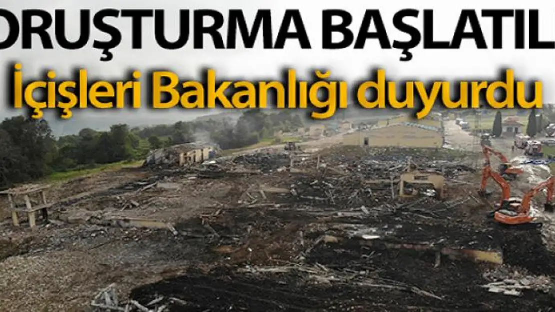 Sakarya'da Havai Fişek Fabrikası'nda meydana gelen patlamasıyla ilgili soruşturma başlatıldı