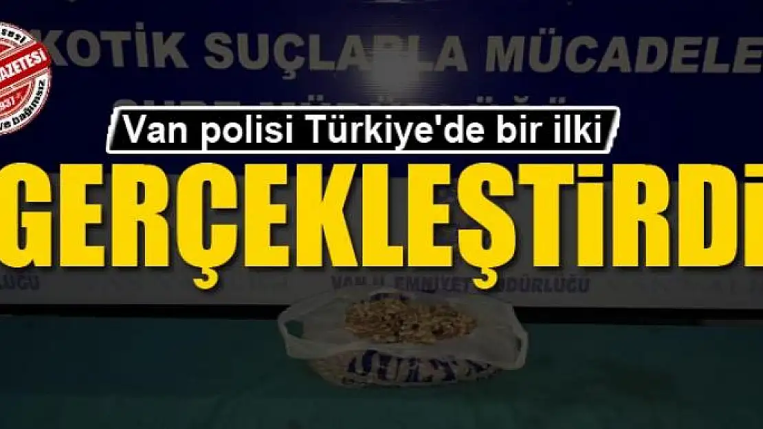 Van polisi Türkiye'de bir ilki gerçekleştirdi 