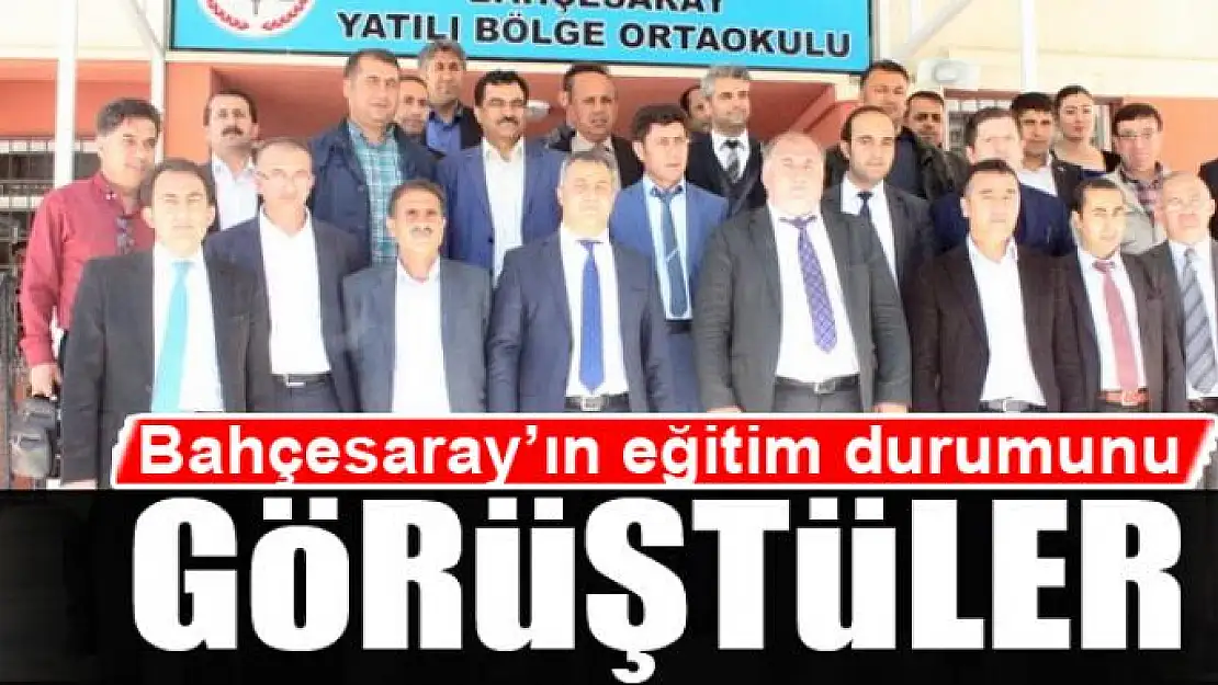 Bahçesaray'da eğitim öğretim yılı değerlendirmesi