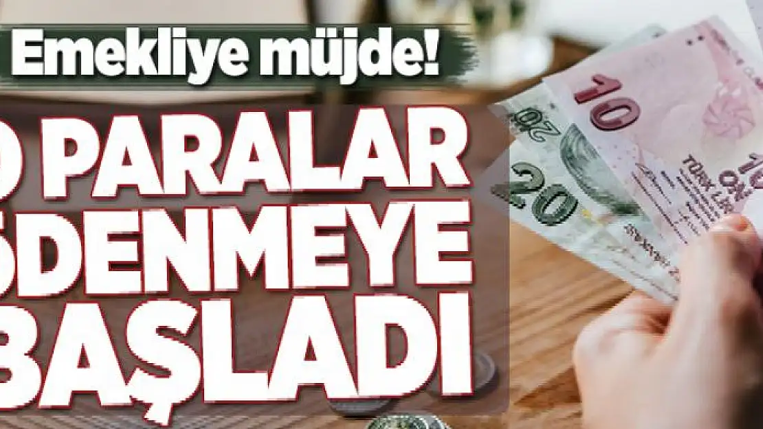 Memur emeklilerine ikramiye farkları ödenmeye başladı  