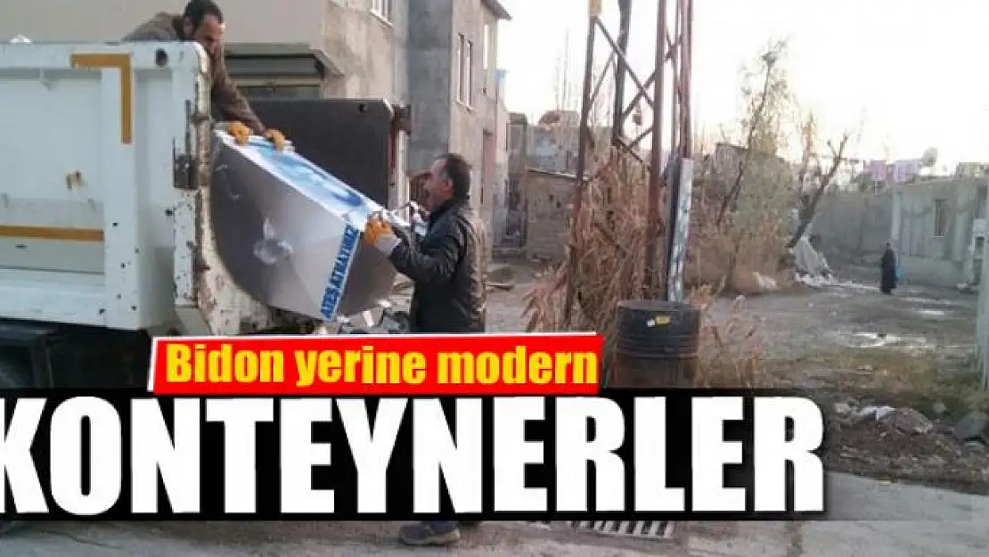 Bidon yerine modern konteynerler