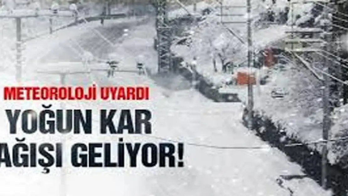 Meteorolojiden yoğun kar yağışı uyarısı