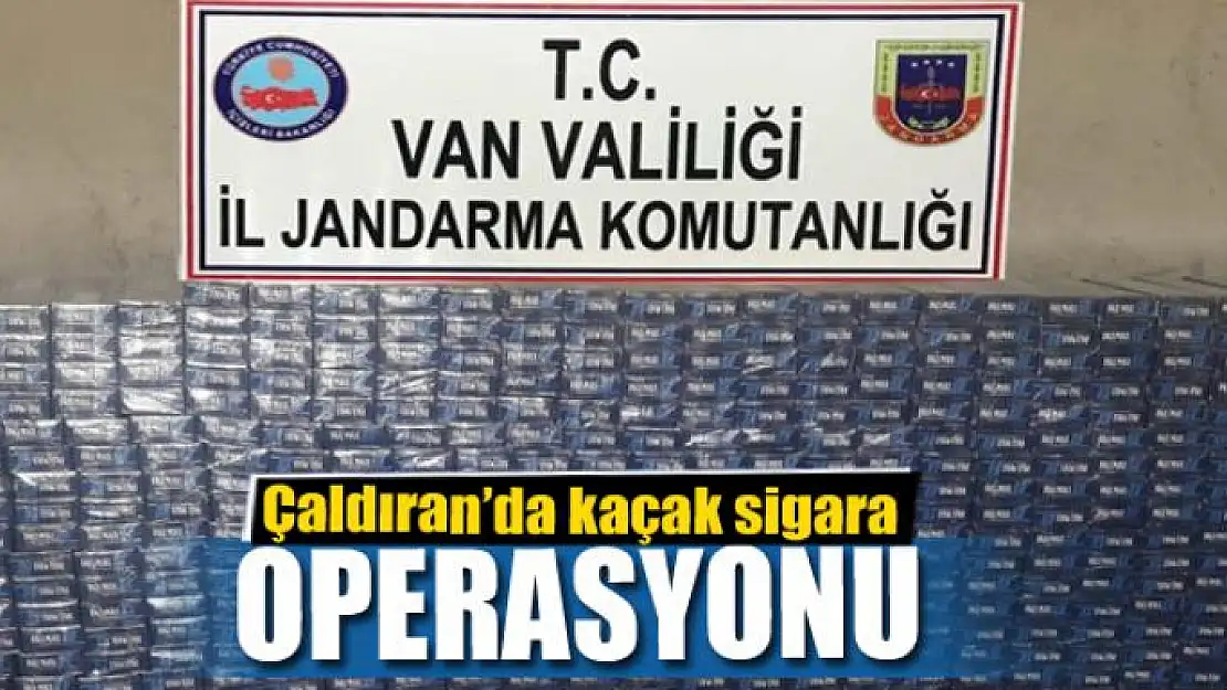 Van'da Kaçak Sigara Operasyonu