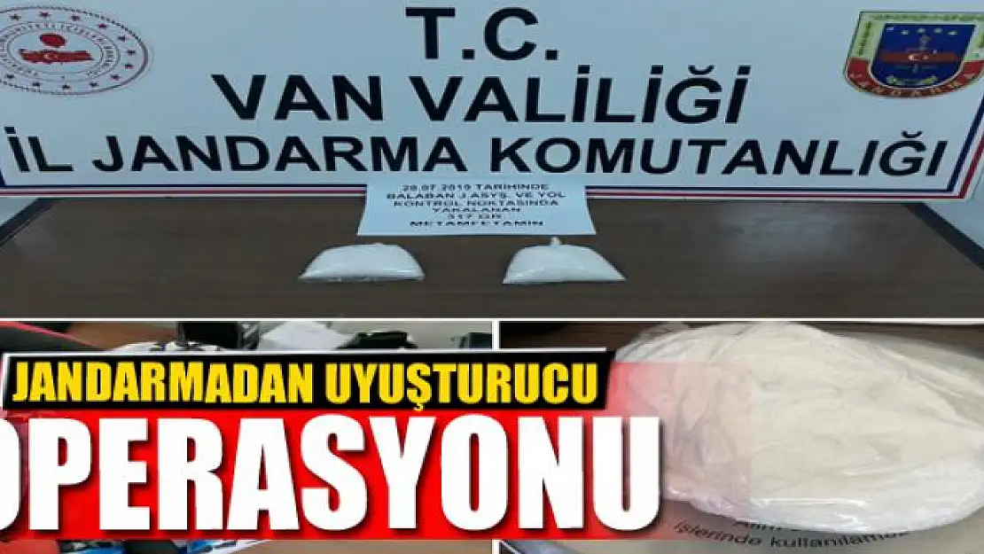 Jandarmadan uyuşturucu operasyonu