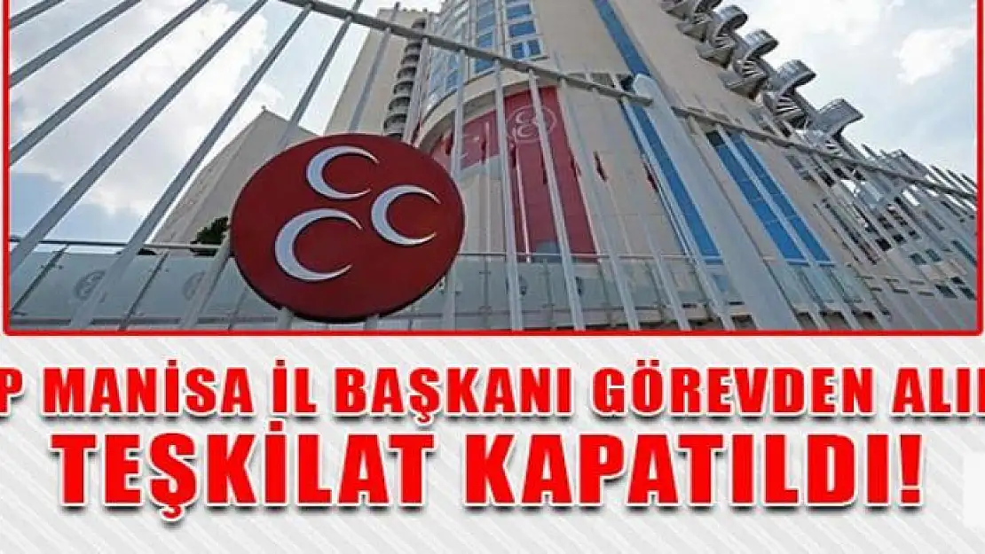 MHP Manisa il teşkilatı kapatıldı