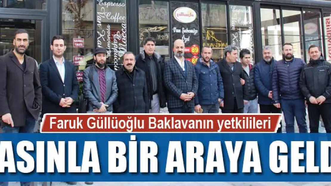 Faruk Güllüoğlu Baklavanın yetkilileri basınla bir araya geldi