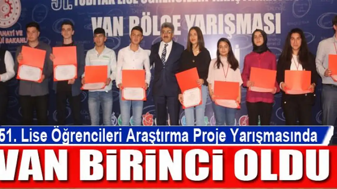 TÜBİTAK Başkanı Prof. Dr. Hasan Mandal: Van 2 bin 296 projeyle birinci oldu