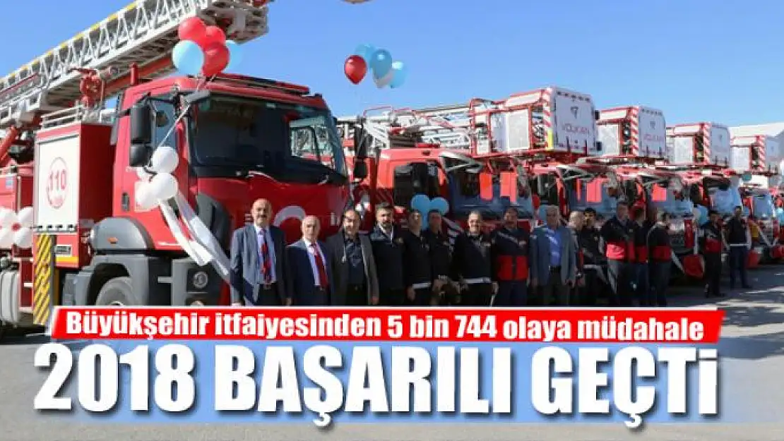 Büyükşehir itfaiyesinden 5 bin 744 olaya müdahale 