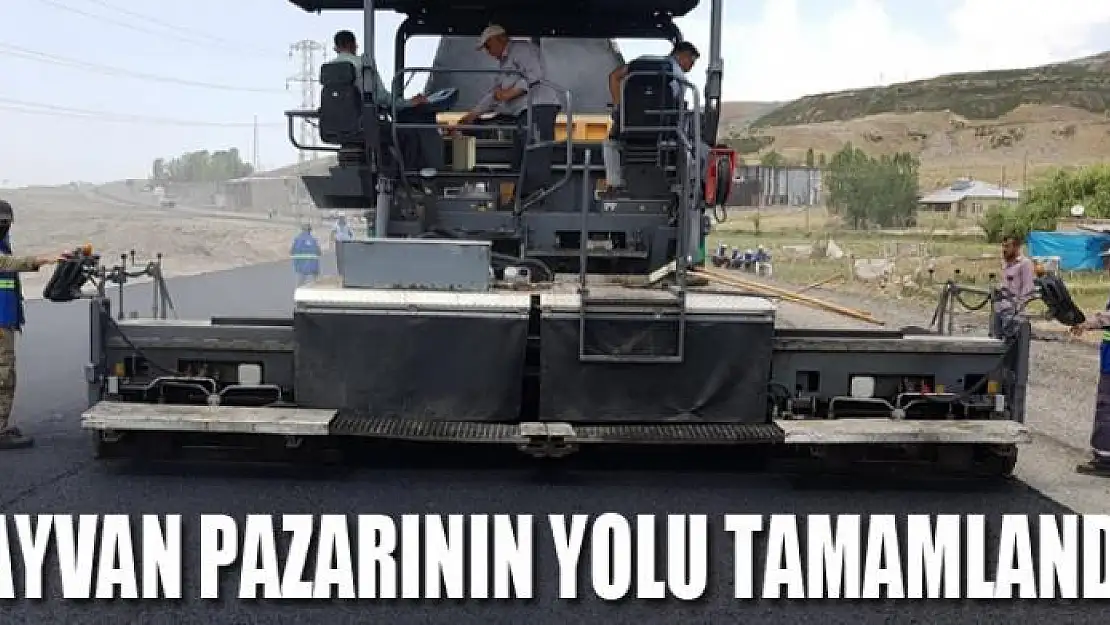 Hayvan pazarının yolu tamamlandı