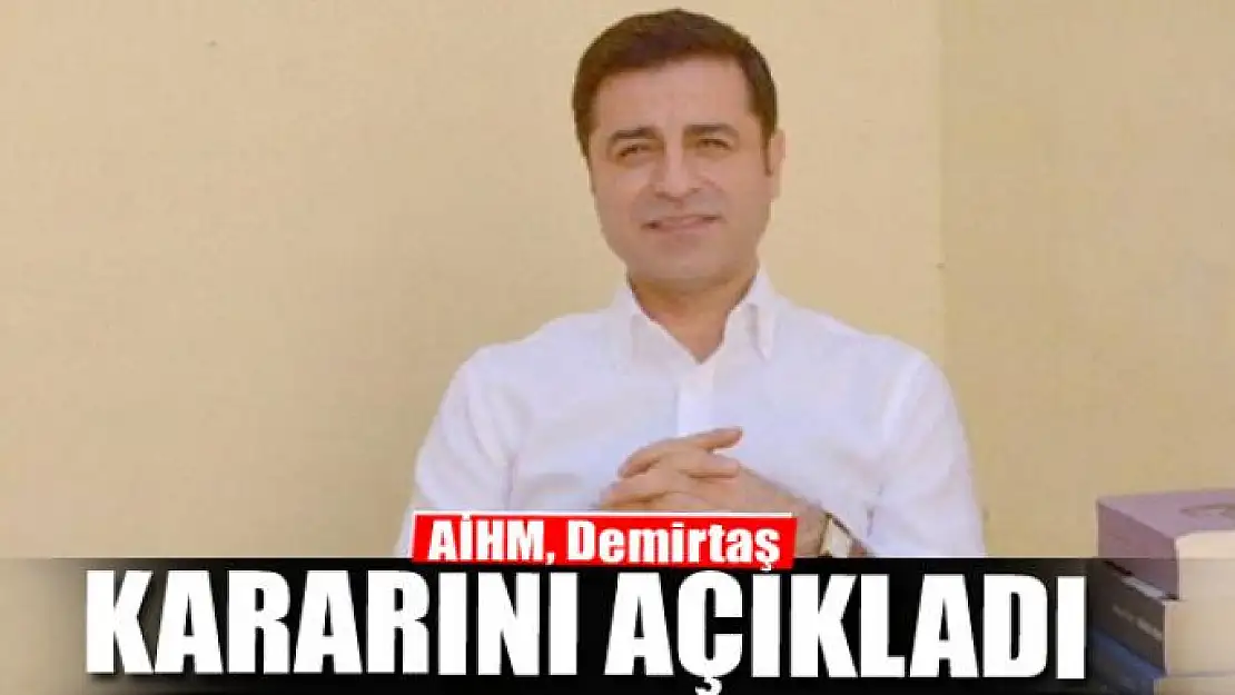  AİHM, Demirtaş kararını açıkladı