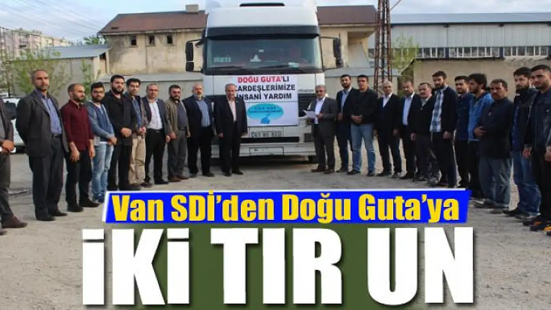 Van SDİ'den Doğu Guta'ya iki tır un