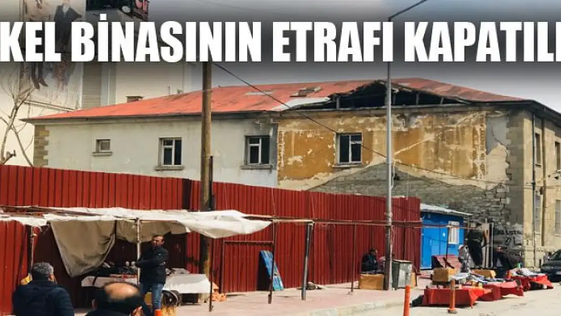 Tekel binasının etrafı kapatıldı