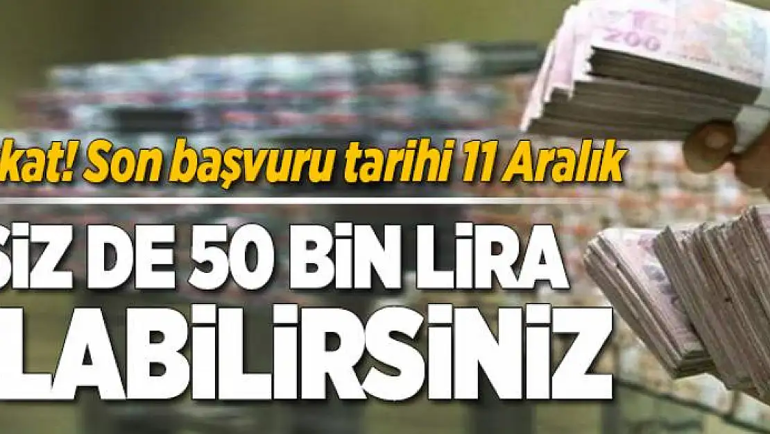 Hibe desteğinde son başvuru tarihi 11 Aralık  