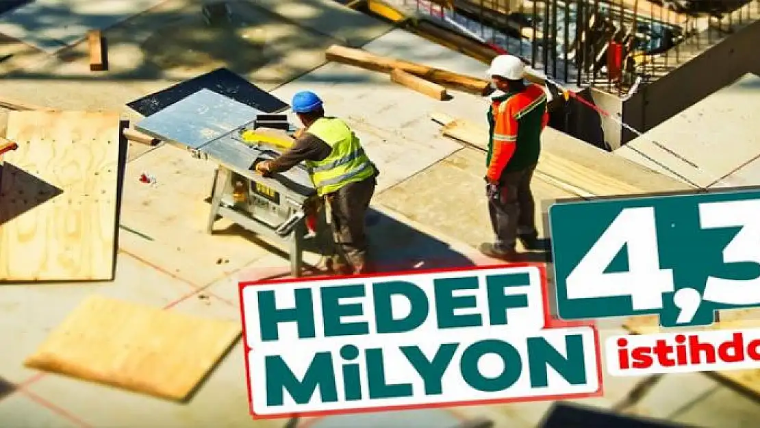 Hedef 4.3 milyon ek istihdam