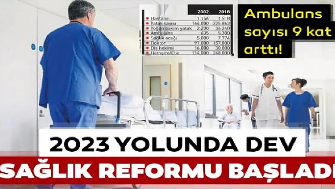 2023 yolunda dev sağlık reformu başladı