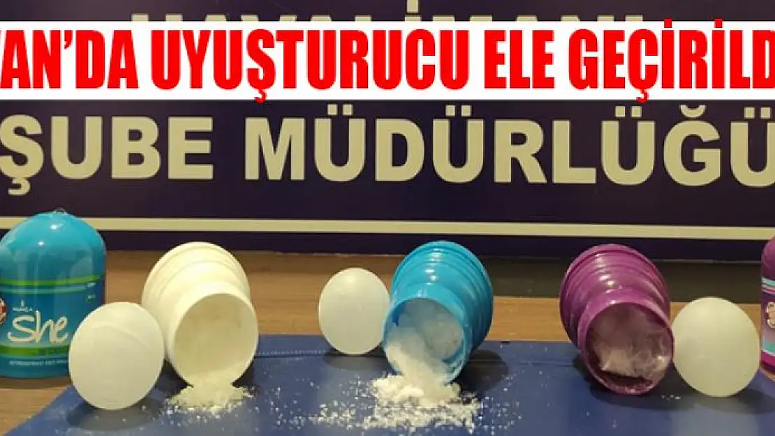 Van'da uyuşturucu ele geçirildi