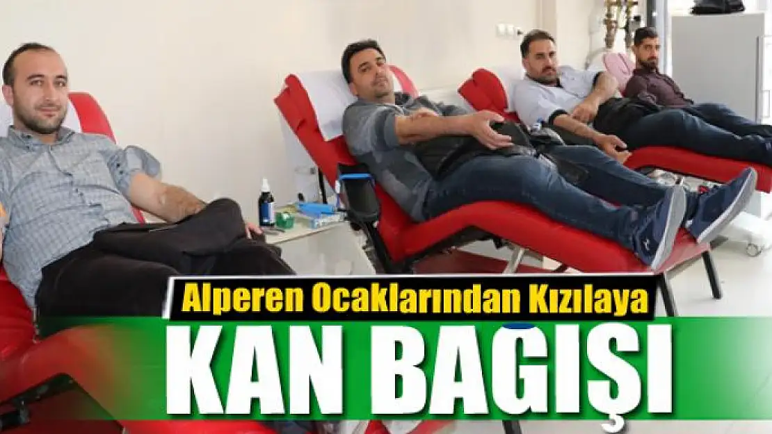 Alperen Ocaklarından Kızılaya kan bağışı 