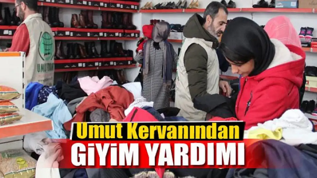 Umut Kervanından giyim yardımı