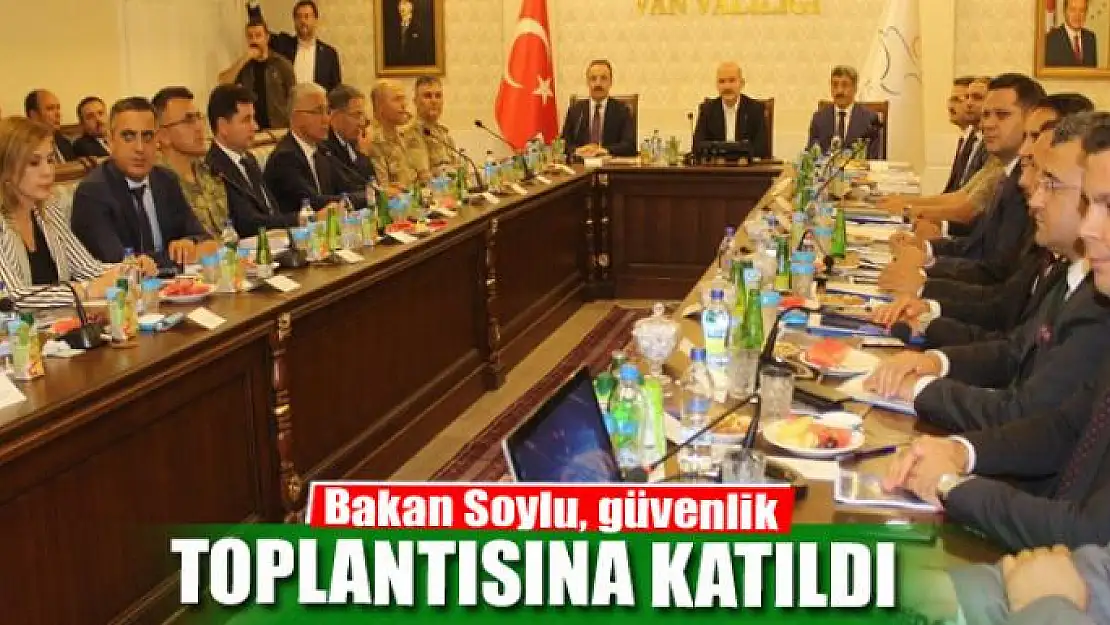 Bakan Soylu, güvenlik toplantısına katıldı