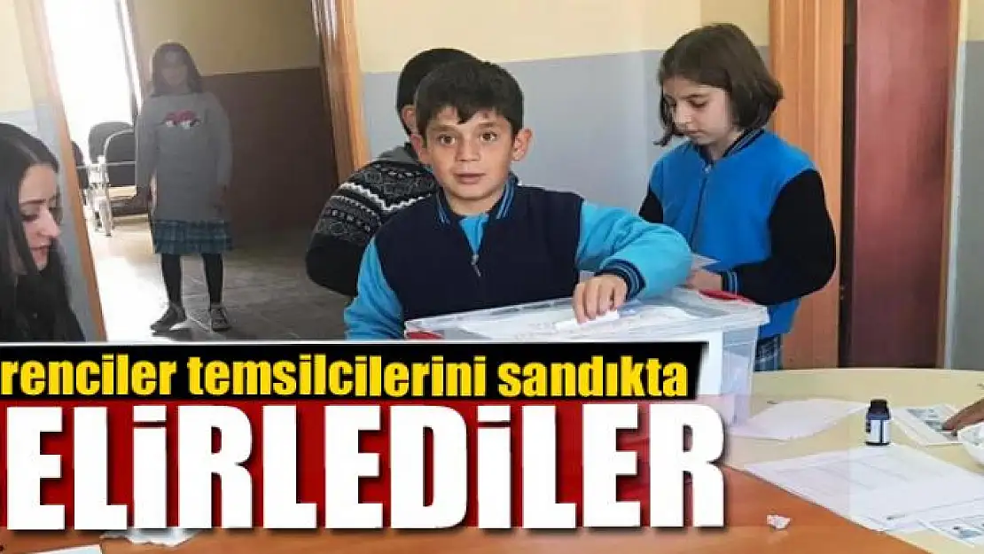 Öğrenciler temsilcilerini sandıkta belirlediler