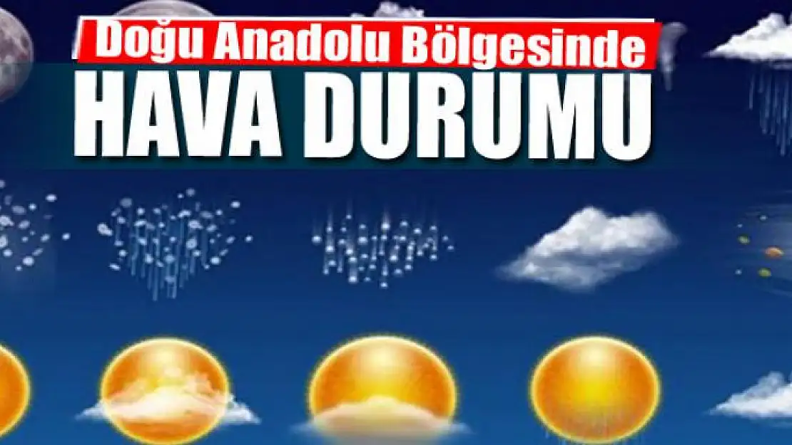 Doğu Anadolu Bölgesinde hava durumu