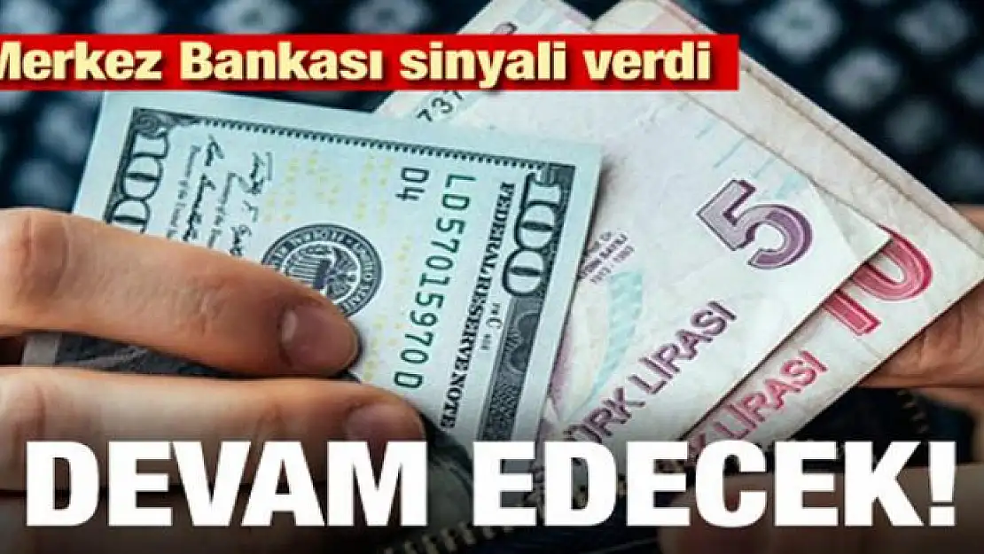 Merkez Bankası sinyali verdi! Devam edecek