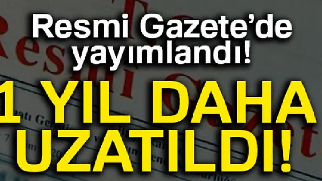 Irak ve Suriye tezkeresi Resmi Gazete'de yayımlandı