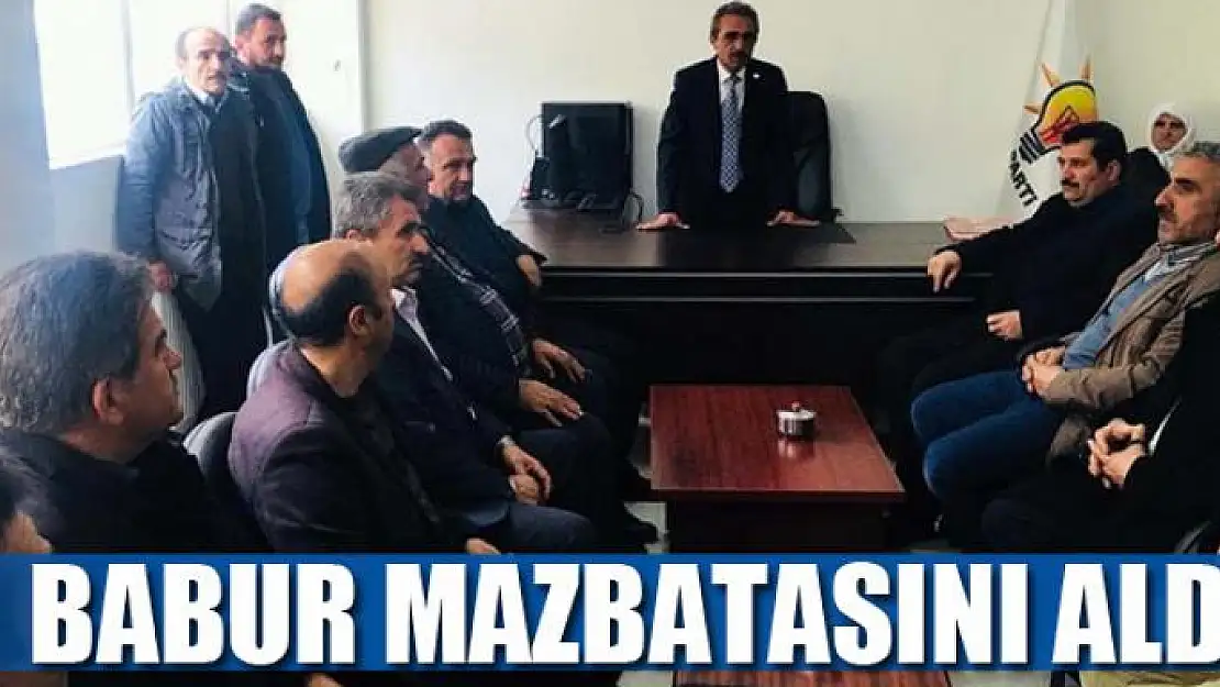 Başkan Babur mazbatasını aldı