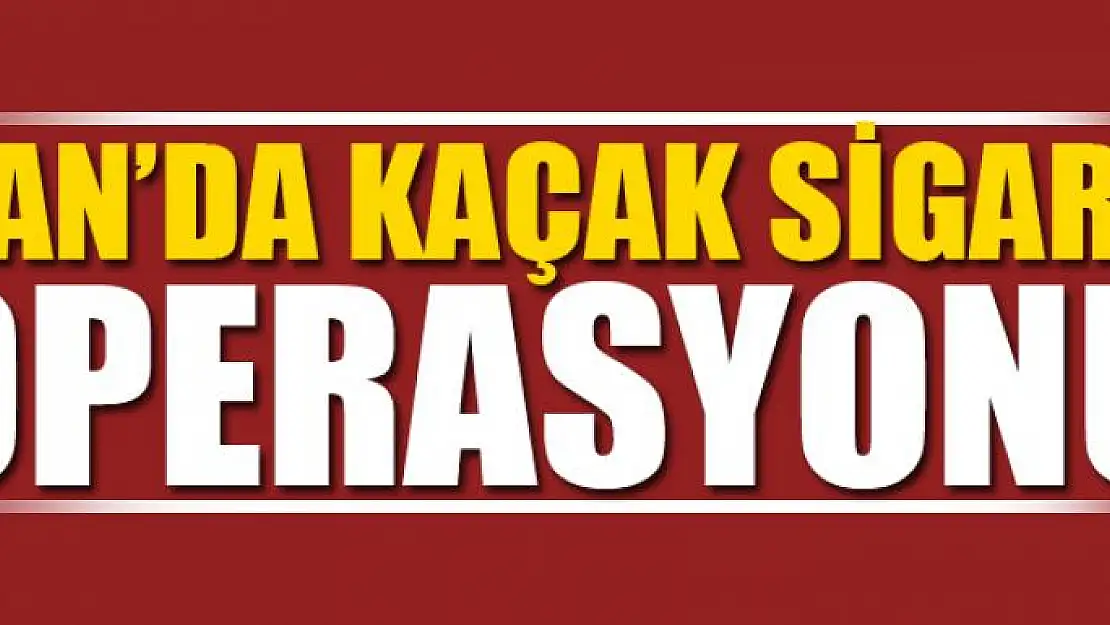 Van'da Kaçak Sigara Operasyonu